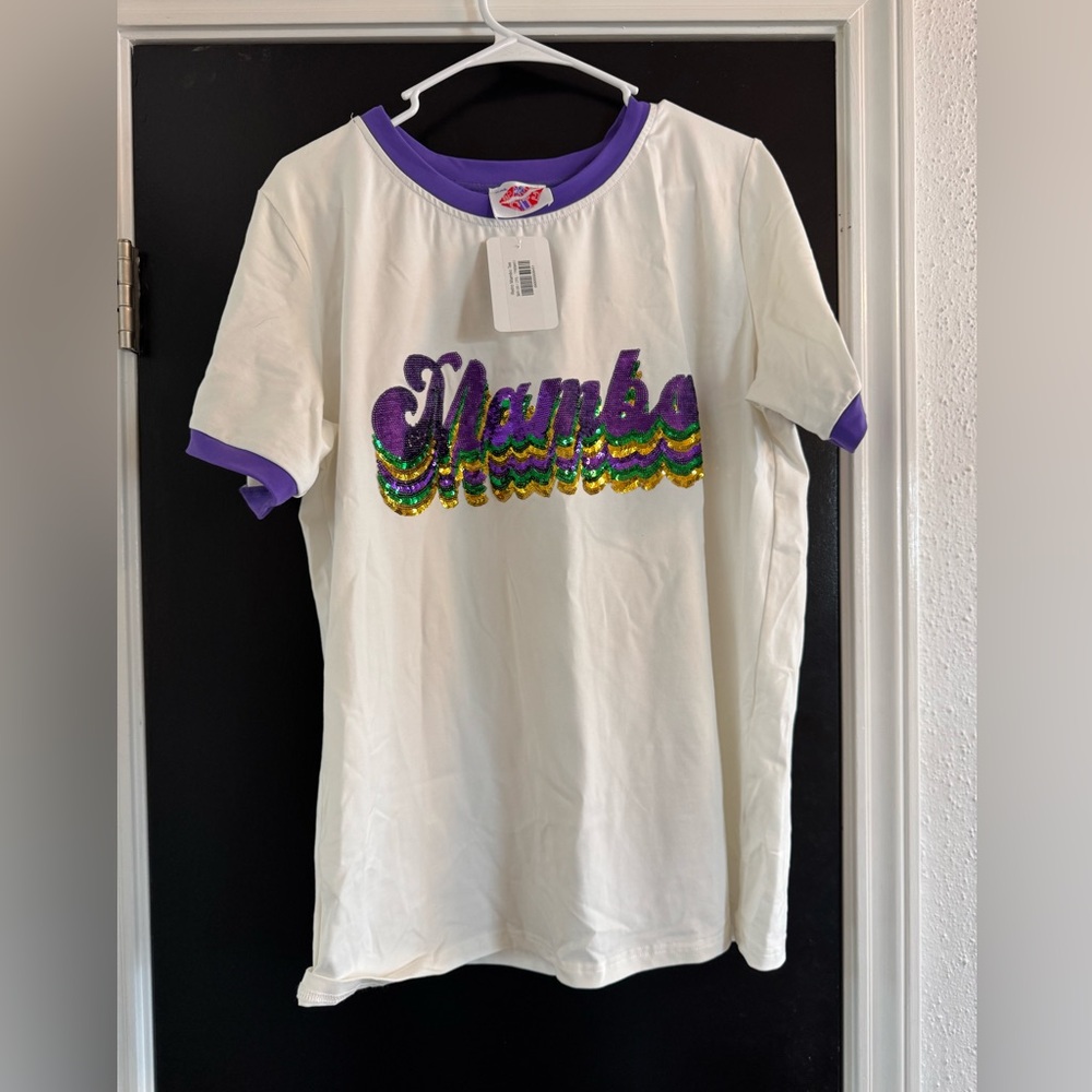 Mardi Gras sparkle city Mambo t shirt